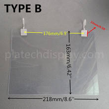 Plastic PVC Price Tag Label Paper Promotion Signs Posters Display Protective Cover Holder A5 With Hanging Hooks 1000 Sets 2024 - buy cheap