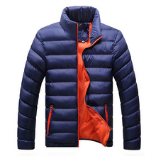 Chaqueta de invierno para hombre, Parka de cuello levantado, sólido grueso, chaquetas y abrigos, Parkas de invierno, M-6XL, 2019 2024 - compra barato