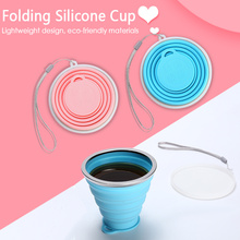 250ML Travel Cup Stainless Steel Silicone Retractable Folding Cups Telescopic Collapsible Coffee Cups Outdoor Sport Water Cup 2024 - buy cheap