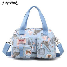 New 8 Color Fashion Women Handbag Printed Flowers Waterproof Nylon Ladies Messenger Bag Tote Bolsas Brand Shoulder Bags 2024 - buy cheap