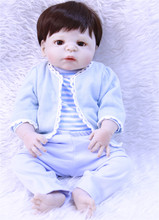 NPK-muñecas reborn de cuerpo entero de silicona para niños, juguete de baño, 22" 2024 - compra barato