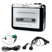 Conversor gravador de captura portátil fita, para pc super cassete para mp3 áudio música cd tocador digital usb2.0 + fone de ouvido 2024 - compre barato