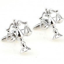 Fashion Scale Cufflink 1 Pair Retail Free Shipping Promotion 2024 - buy cheap