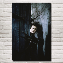 FOOCAME Tim Burton Movies Edward Scissorhands Classic Art Silk Painting Living Room Vintage Posters and Prints Wall Pictures 2024 - buy cheap