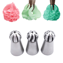 3 pcs/lot Sphere Ball Shape Cream Stainless Steel Icing Piping Nozzles Pastry Tips Cupcake Buttercream Bakeware Tools 2024 - buy cheap