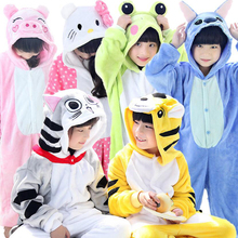 Pijamas de tela de animales para niñas, ropa cálida de invierno para niños, pijama de unicornio infantil, ropa deportiva 2024 - compra barato