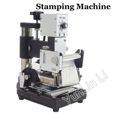 Tarjeta de PVC impresora máquina de estampación en caliente 110V/220V Tarjeta De Nombre máquina de bronceado de volquete de WTJ-90A 2024 - compra barato
