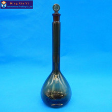 500ml brown volumetric flask Constant volume bottle flint glass brown flask volumetric Laboratory volumetric flask 2024 - buy cheap