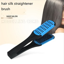 V forma de cabelo liso pente anti-estático escova de cerdas hairstye salão estilo curativo ferramenta alisador de seda escova de cabelo 2024 - compre barato