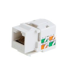 Conector do módulo keystone cat6, cabo com 5/10/20 pacotes, cat6/rj45, pedra teclado, módulo, conector, branco 2024 - compre barato