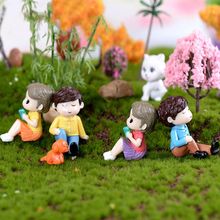 2Pcs Sweet Lover Couple Wedding Home Garden Decoration Ornaments Mini Bonsai Micro Landscape DIY Craft 2024 - buy cheap
