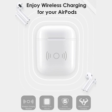 Чехол с беспроводным зарядным приемником для Apple Airpods QI Standard Airpods, беспроводной приемник, совместимый с любым беспроводным зарядным устройством 2024 - купить недорого