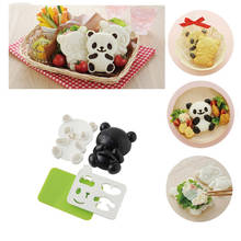 4pcs/set Cartoon Panda Mold Rice Sushi Mould Onigiri Shaper and Dry Roasted Seaweed Cutter Set Kitchen Mold Tools EA 2024 - buy cheap