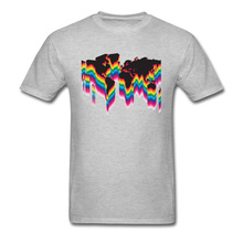 Camiseta masculina colorida com estampa de mapa do mundo, camiseta 3d de algodão, hip hop, roupas para o verão 2024 - compre barato
