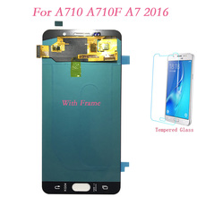 Marco de pantalla LCD para móvil, digitalizador de pantalla táctil para Samsung Galaxy A7 2016, A7100, A710F, A710M, montaje A710 2024 - compra barato