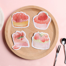 1 pc, Self-Adhesive Memo Pad, Cake Cute Stickers Scrapbooking Sticky Notes Post it Note, Kawaii Sticker 2024 - buy cheap