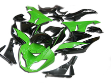 Kit de carenado de motocicleta, juego de carenados ABS verde y negro brillante, para KAWASAKI Ninja ZX6R 636 09 10 ZX 6R 2009 2010 zx6r, KM02 2024 - compra barato