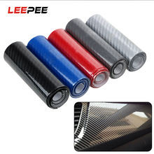 LEEPEE-Película de vinilo 5D de alto brillo para coche y motocicleta, accesorios de bricolaje, envoltura de fibra de carbono, Interior, 10cmX152cm 2024 - compra barato