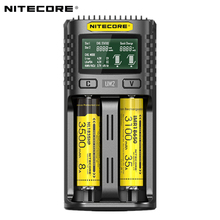 Зарядное устройство Nitecore UM2 с двумя USB-разъемами, зарядное устройство с интеллектуальной электронной схемой для li-ion батарей AA AAA 18650 14500 21700 2024 - купить недорого