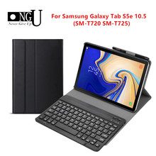 Чехол с клавиатурой для Samsung Galaxy Tab S5e, 10,5 дюймов, 2019, чехол для Samsung T720, T725, с Bluetooth, клавиатурой и планшетом, с диагональю 10,5 дюйма, с диагональю SM-T720 2024 - купить недорого