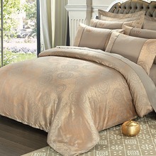 European style silk bedlinen jacquard satin bedding sets bedclothes queen king size Good quality duvet cover sheet pillowcase 2024 - buy cheap