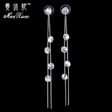 Manxiuni 2018 New boucle d'oreille femme Long Earrings Ball irregular Drop Earrings for Women Fine Jewelry Brincos 2024 - buy cheap