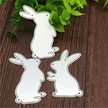 3pcs white rabbit baby hare album Metal cutting dies Stencil Scrapbooking Photo Album Card Paper Embossing Craft DIY 2024 - buy cheap