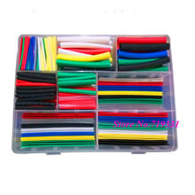 385 Uds 1,0mm-12mm Termocontraíble 9 tamaños Kit de tubos 7 colores surtido Ratio 2:1 manguito de tubo retráctil manguito envoltura Kit caja 2024 - compra barato