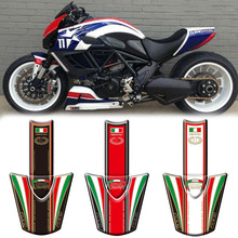 Pegatinas protectoras para almohadilla de tanque de combustible 3D para motocicleta, calcomanías para Ducati Diavel 1200 2011-2015 2024 - compra barato