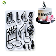 10PCS/SET Extra Large Music Notes Cookie Cutter Plastic Sugarcraft Fondant Cutter Mold Cake Decorating Tools Baking Cupcake Mold 2024 - buy cheap
