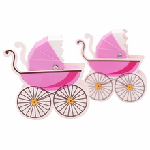10pcs /lot Stroller Shape Paper Candy Box  Baby Shower Favors Kids Birthday Party Wedding Gifts package  Decoration Supplies 2024 - buy cheap