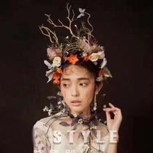 Halloween Fashion Exaggerated headdress bride hair accessories catwalk stage personality creative Christmas  branch headwear 2024 - buy cheap