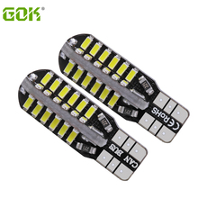 Супер яркие 50 X T10 led canbus W5W T10 48smd 3014 led Canbus без ошибок авто лампы Индикатор светильник 2024 - купить недорого