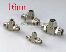 free shipping 10pcs/lots for 16mm hose brass quick connectors Tee type pipe fittings 2024 - buy cheap