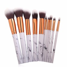 10PCS Marble Makeup Brushes Set Soft Foundation Powder Eyeshadow Brush Contour Blush Lip Blusher Cosmetic Beauty Tools With Brus 2024 - buy cheap