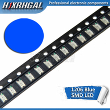 Luz LED de diodos, 100 Uds., azul, 1206 SMD, nueva y original, hjxrhgal 2024 - compra barato