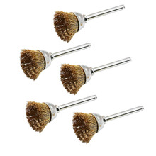 (5 pcs/ pack) Bowl Style Abrasive Brush Copper Wire Brush for Grinder Dremel Rotary Tool Cleaning Polishing Brush Brass Brushes 2024 - buy cheap