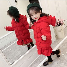 2018 Girls Down Jackets Baby Outdoor Warm Clothing Thick Coats Windproof Children's Winter Jackets Kids Cartoon Winter Outerwear 2024 - buy cheap