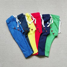 Fashion Baby Boys Pants Spring Autumn Kids Trousers Clothes Children Harem Pants for Toddlers solid Buttons 2024 - buy cheap