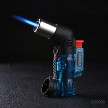 Mini Compact Butane Jet Torch Cigarette Windproof Lighter Random Color Plastic Fire Ignition Burner NO GAS 2024 - buy cheap