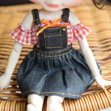 1PCS High Quality 1/6 Blyth Doll Strap Dress Tops Overalls for Neoblythe, Licca, Azone, Barbies Doll Clothes Accessories 2024 - buy cheap