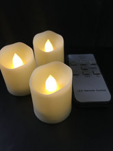 Conjunto de velas de led sem chamas com 6 bordas onduladas, com temporizador controlado remotamente, para casamento, natal 2024 - compre barato