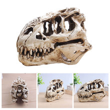 Динозавр, тираннозавр, череп T-Rex, искусственная Реалистичная смола, поделки, модель ископаемого скелета для обучения, домашний декор 2024 - купить недорого