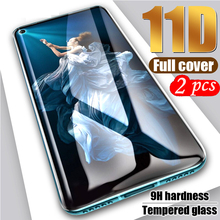 Закаленное стекло с полным покрытием для Huawei honor 20 Pro, пленка для экрана 9H, Защитное стекло для телефона honor 20, стекло, 2 упаковки 2024 - купить недорого