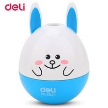 New Year Deli Kawaii pencil sharpener School Office supplies Stationery Cartoon Cute Tumbler Cat Bear Colors Pencil Sharpener 2024 - buy cheap