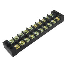 4Pcs Dual Row 10 Position Barrier Screw Terminal Block  600V 15A TB-1510 2024 - buy cheap