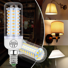 E27 220V Led Corn Lamp E14 LED Energy Saving Candle Bulbs 24 36 48 56 69 72leds SMD 5730 lampara led AC 240V For Ceiling Lights 2022 - buy cheap