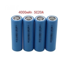 Литиевая батарея GTF 21700, 3,7 в, 4000 мАч, литий-ионная аккумуляторная батарея с разрядом 5C 20 А 2024 - купить недорого