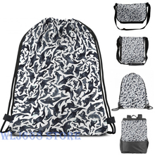 Funny graphic print shoulder Bags women Orcas or Killer Whales Single shoulder backpack travel for men Gym Bag 2024 - buy cheap