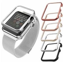 cover For Apple Watch bumper case 42mm 38mm 40mm 44mm for  iwatch 4 3 2 1 metal frame protective Case 2024 - buy cheap